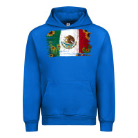 Cobalt Mexican Flag Cactus Sunflower Urban Hoodie - Jasminsmagicworld