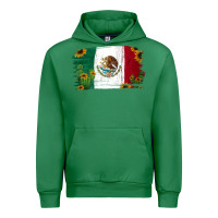 Emerald Mexican Flag Cactus Sunflower Urban Hoodie - Jasminsmagicworld
