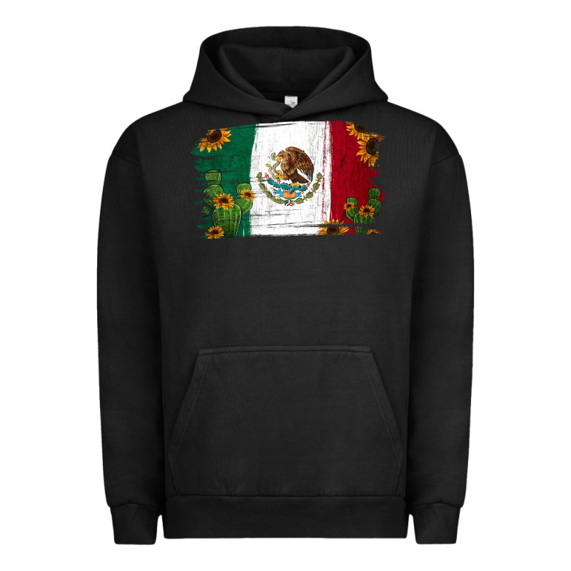 Mexican Flag Cactus Sunflower Urban Hoodie by Jasminsmagicworld | Teevron