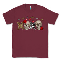 Xoxo Valentine Skulls Valentine's Day Classic Tee | Teevron