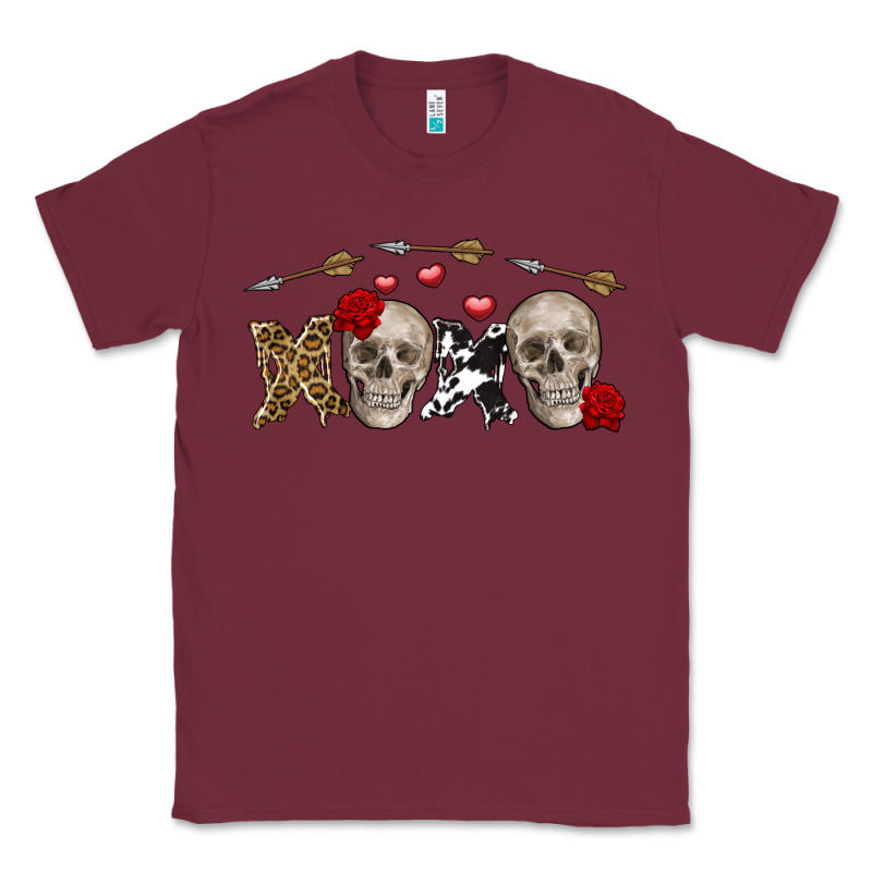 Xoxo Valentine Skulls Valentine's Day Classic Tee by FaDigitalArtStudio | Teevron