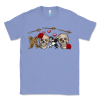 Colony Blue Xoxo Valentine skulls Valentine's Day Classic Tee - FaDigitalArtStudio