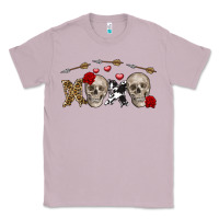 Lilac Xoxo Valentine skulls Valentine's Day Classic Tee - FaDigitalArtStudio