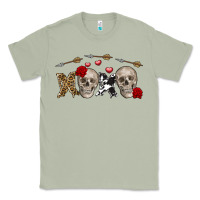 Matcha Xoxo Valentine skulls Valentine's Day Classic Tee - FaDigitalArtStudio