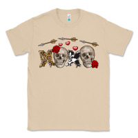 Mushroom Xoxo Valentine skulls Valentine's Day Classic Tee - FaDigitalArtStudio
