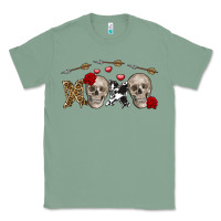 Sage Xoxo Valentine skulls Valentine's Day Classic Tee - FaDigitalArtStudio