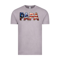 Vintage Zinc American Flag Papa 4th of July Vintage Tee - LillyAllenDesigns