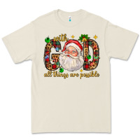 Bone with god all things are possible with santa claus bbs Premium Tee - BundleAndBundleShop