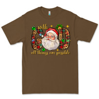 Cacao with god all things are possible with santa claus bbs Premium Tee - BundleAndBundleShop