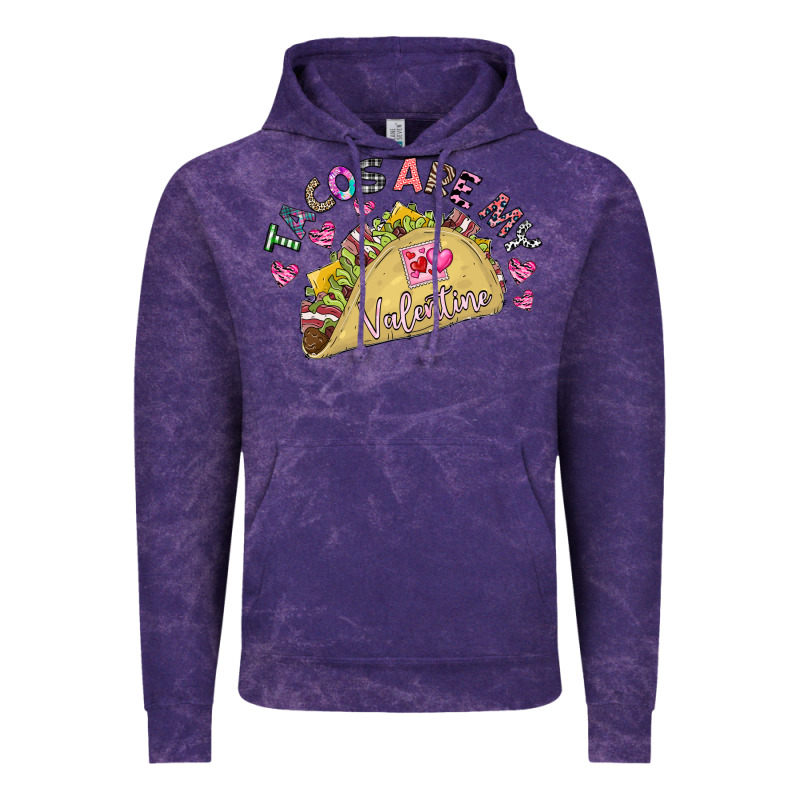 Tacos Are My Valentine Vintage Hoodie by CowhideDigitalArt | Teevron