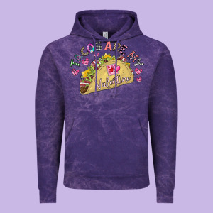 Tacos Are My Valentine Vintage Hoodie Designed By Cowhidedigitalart