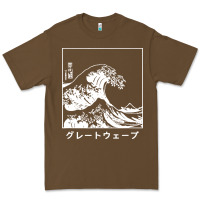Cacao the great wave off kanagawa Premium Tee - artisFamous