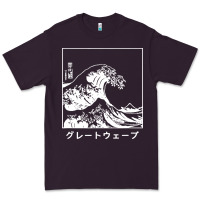 Plum the great wave off kanagawa Premium Tee - artisFamous