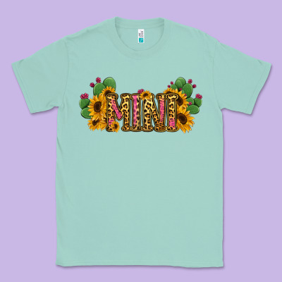 Cactus Leopard Sunflower Mama And Mini Set Classic Tee Designed By Jasminsmagicworld