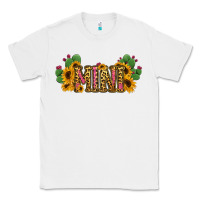White Cactus Leopard Sunflower Mama and Mini Set Classic Tee - Jasminsmagicworld