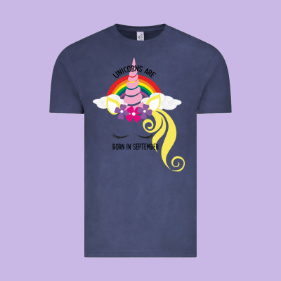 Unicorns Are Born In September Vintage Tee Designed By Bettercallsaul