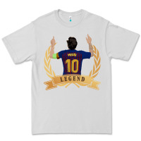 Dove Grey Messi The Legend Premium Tee - artisFamous