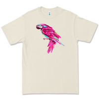 Bone pink parrot T-shirts Premium Tee - artisFamous