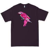 Plum pink parrot T-shirts Premium Tee - artisFamous