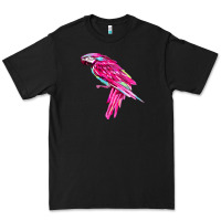 Black pink parrot T-shirts Premium Tee - artisFamous