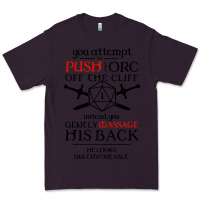 Plum tabletop rpg d20 orc massage critical failure Premium Tee - artisFamous