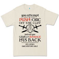 Tabletop Rpg D20 Orc Massage Critical Failure Premium Tee | Teevron