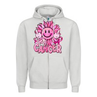 Dove Grey hey cancer smiley face breast cancer Zipper Hoodie - RanaPortraitStore