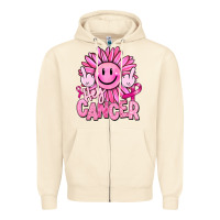 Sandshell hey cancer smiley face breast cancer Zipper Hoodie - RanaPortraitStore