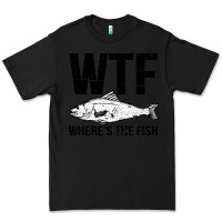 Black wtf where's the fish Premium Tee - artisFamous