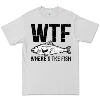 Dove Grey wtf where's the fish Premium Tee - artisFamous