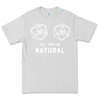 Dove Grey yes they're natural 20 dice funny rpg gamer Premium Tee - artisFamous