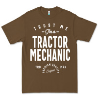 Cacao Tractor Mechanic Gift Funny Job Title Profession Birthday Idea Premium Tee - artisFamous