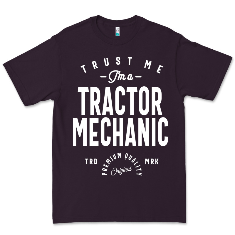Tractor Mechanic Gift Funny Job Title Profession Birthday Idea Premium Tee by artisFamous | Teevron