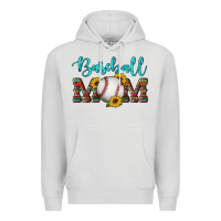 Dove Grey western leopard serape wooden sunflowers  turquoise glitter mom baseba Premium Hoodie - Artiststas