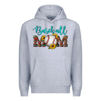 Western Leopard Serape Wooden Sunflowers  Turquoise Glitter Mom Baseba Premium Hoodie | Teevron