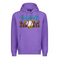 Purple western leopard serape wooden sunflowers  turquoise glitter mom baseba Premium Hoodie - Artiststas