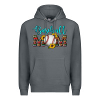 Rock western leopard serape wooden sunflowers  turquoise glitter mom baseba Premium Hoodie - Artiststas