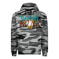 Slate Camo western leopard serape wooden sunflowers  turquoise glitter mom baseba Premium Hoodie - Artiststas
