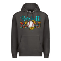 Smoke western leopard serape wooden sunflowers  turquoise glitter mom baseba Premium Hoodie - Artiststas