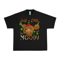 Black Just a Little Moody Urban Heavy Tee - CowhideDigitalArt