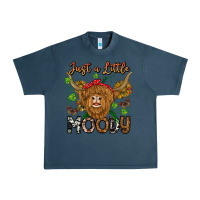 Midnight Navy Just a Little Moody Urban Heavy Tee - CowhideDigitalArt
