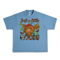 Pebble Blue Just a Little Moody Urban Heavy Tee - CowhideDigitalArt