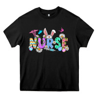 Black Easter Nurse Heavy Core Tee - OliviaCreatesArt