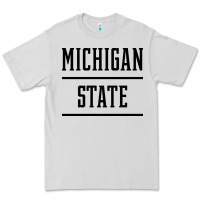 Dove Grey Michigan MI State vintage Athletic Style Premium Tee - artisFamous