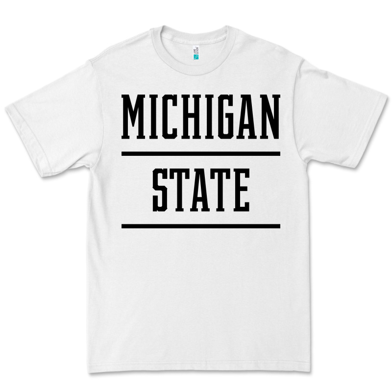 Michigan Mi State Vintage Athletic Style Premium Tee by artisFamous | Teevron