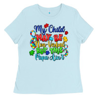 My Child May Be Non Verbal But This Papa Ain't Ladies Tee | Teevron