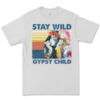 Stay Wild Gypsy Child Letter Rainbow Premium Tee | Teevron