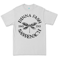Dove Grey dinna fash sassenach Premium Tee - artisFamous