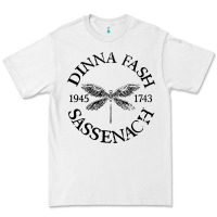 White dinna fash sassenach Premium Tee - artisFamous