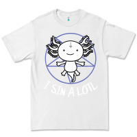 White i sin a lotl hail satan pentagram Premium Tee - artisFamous
